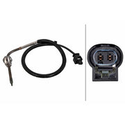 Hella Exhaust Gas Temperature Sensor before soot particulate f fits Smart Fortwo