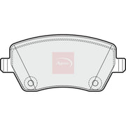 Apec Front Brake Pad Set fits Mercedes-Benz Citan Dualiner 2012-2021