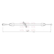 Apec Handbrake Cable Front fits Mercedes-Benz Sprinter 3,5-T 2006-2018