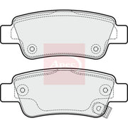 Apec Rear Brake Pad Set PAD1940