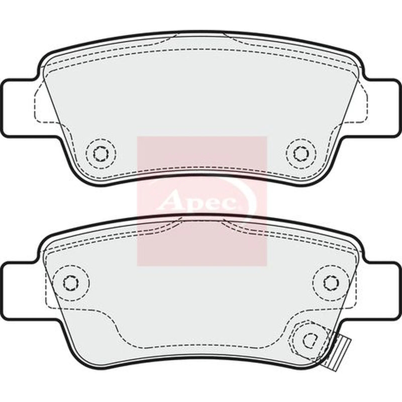 Apec Rear Brake Pad Set PAD1940