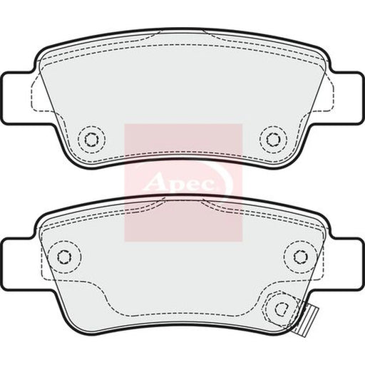 Apec Rear Brake Pad Set PAD1940