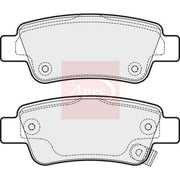 Apec Rear Brake Pad Set fits Honda Cr-V III 2007-2012 2.2