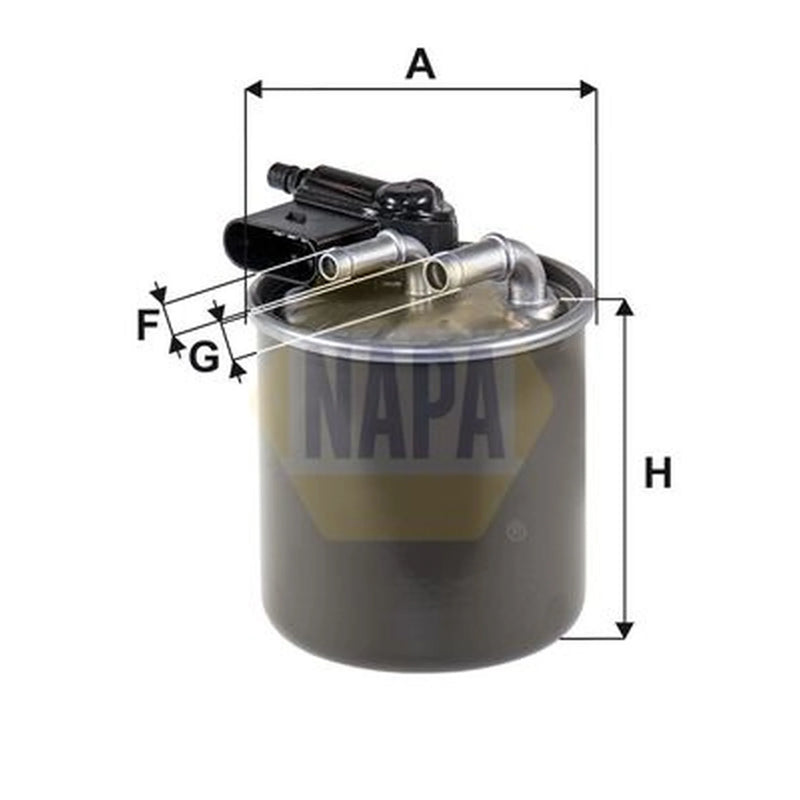 NAPA Fuel Filter Element fits Infiniti Q30 2015 on 1.5