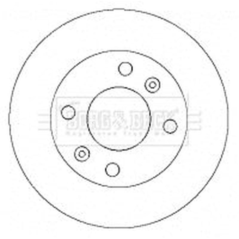 Borg & Beck Front & Rear Brake Discs & Pads fits Hyundai Matrix 2001-2010