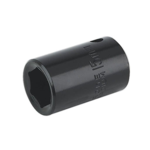 Sealey Impact Socket 15mm 1/2"Sq Drive IS1215 Sealey - Dynamic Drive