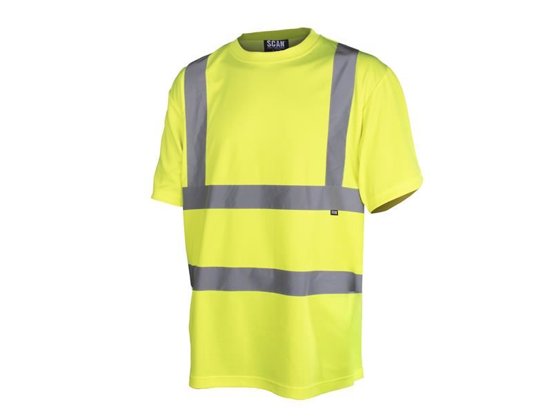 Scan Hi-Vis T-Shirt Yellow - XL (46in) Scan - NN4 Online