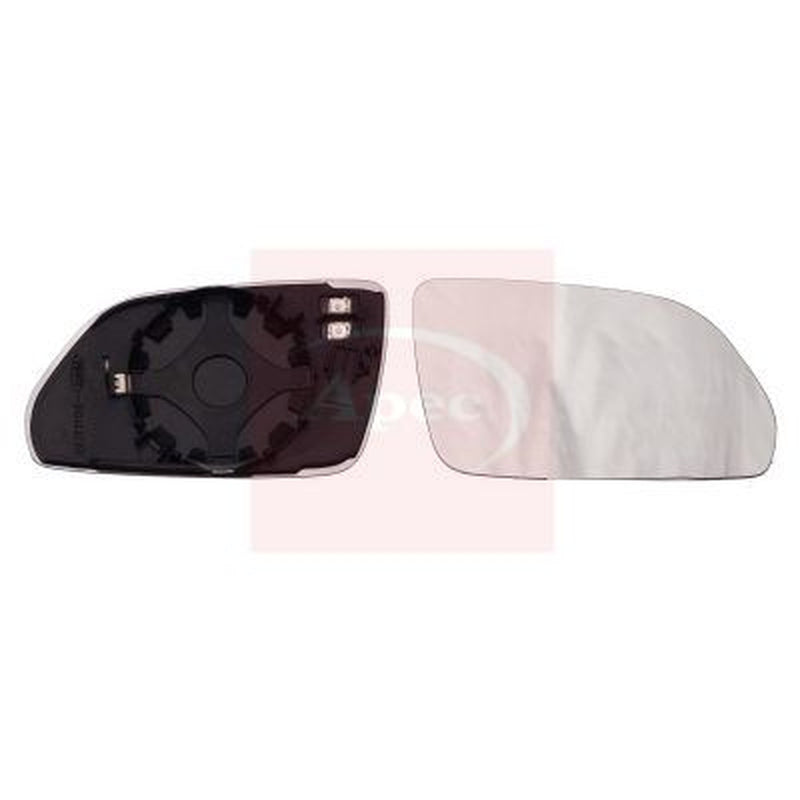Apec Exterior Wing Mirror Glass Left fits Skoda Octavia II 2004-2013