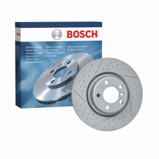 Bosch 2 x Slotted/Perforated Rear Brake Discs 0986479E05-x2