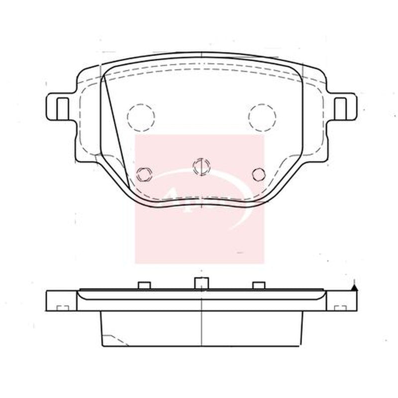 Apec Rear Brake Pad Set fits Citroën C4 X 2022 on 1.2 1.5