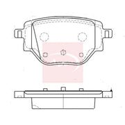 Apec Rear Brake Pad Set PAD2337