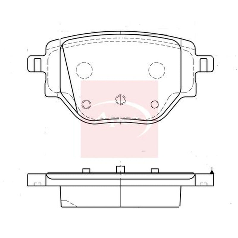 Apec Rear Brake Pad Set PAD2337