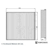 Blue Print Cabin Air Filter (Pollen Filter) fits Mercedes-Benz Gle 2018-2023