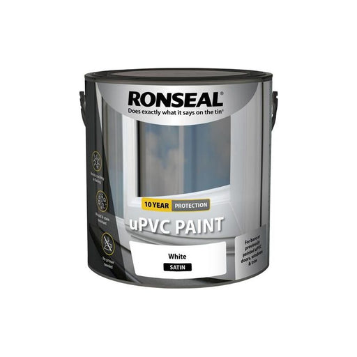 Ronseal uPVC Paint White Satin 2.5 litre Ronseal - Dynamic Drive
