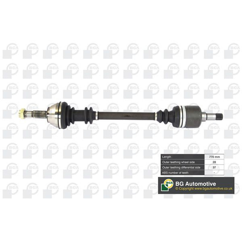BGA CV Drive Shaft Driveshaft Front Left fits Citroën C8 2006-2012 2.0 2.2