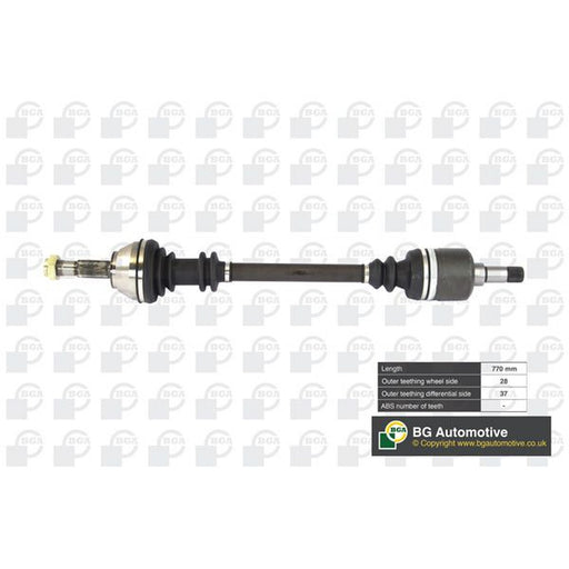 BGA CV Drive Shaft Driveshaft Front Left fits Citroën C8 2006-2012 2.0 2.2