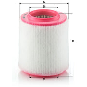 MANN-FILTER Engine Air Filter fits Audi A8 D3 2005-2010 4.2