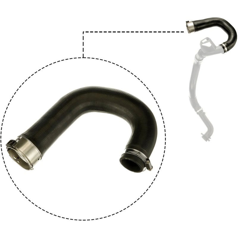 Gates Intercooler Turbo Charge Air Hose 520mm fits Chevrolet Aveo 2011-2015 1.3