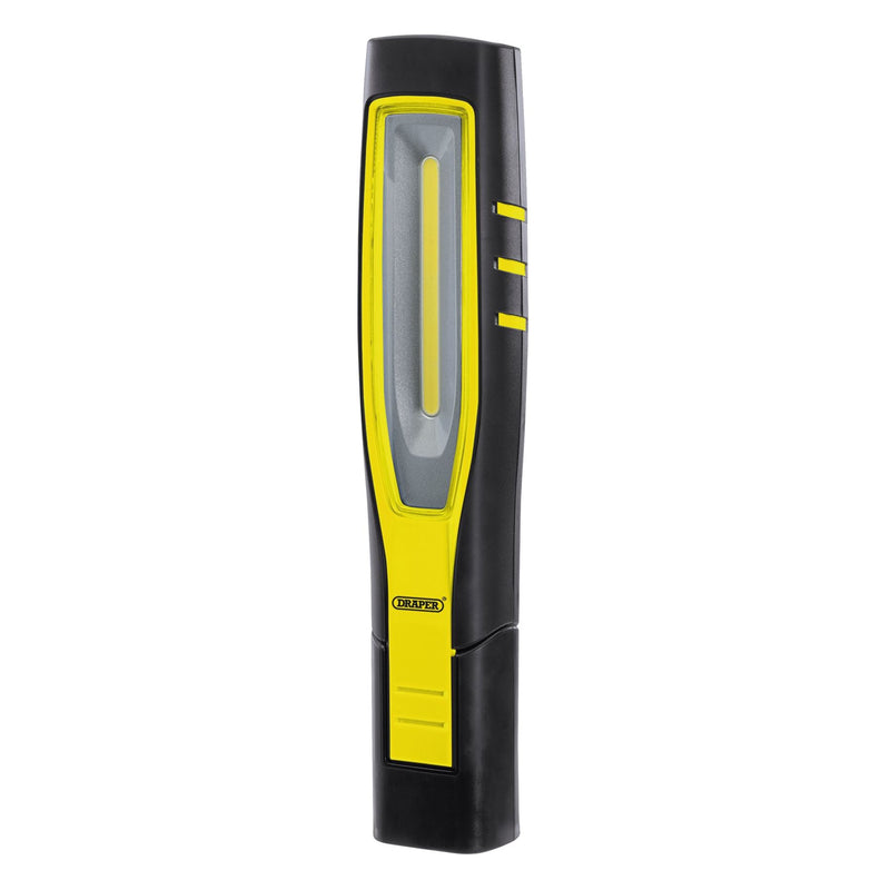 Draper COB/SMD LED Rechargeable Inspection Lamp, 7W, 700 Lumens, Yellow 11762 Draper - Dynamic Drive