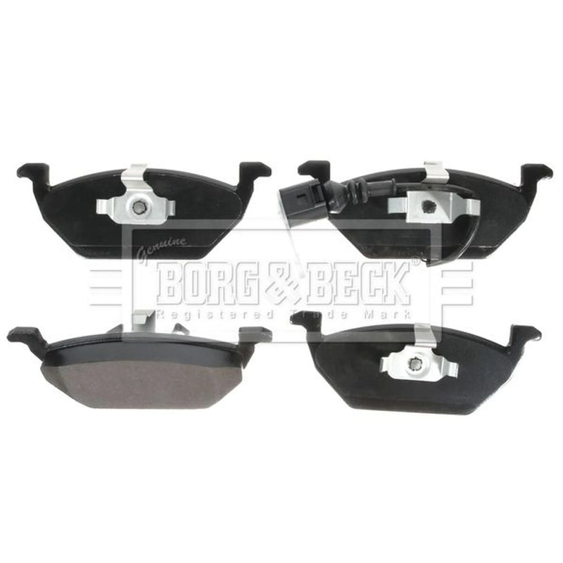 Borg & Beck Front & Rear Brake Discs & Pads fits Seat Toledo III 2007-2009 1.4