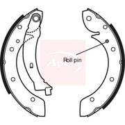 Apec Brake Shoe Set Axle Kit fits Peugeot 405 1992-1996 1.8