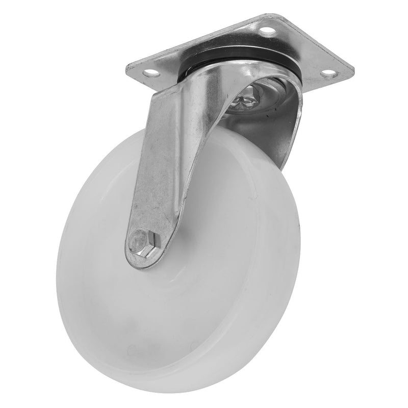Sealey Heavy-Duty Nylon Swivel Castor Wheel100mm Trade SCW4100SPEM Sealey - Dynamic Drive