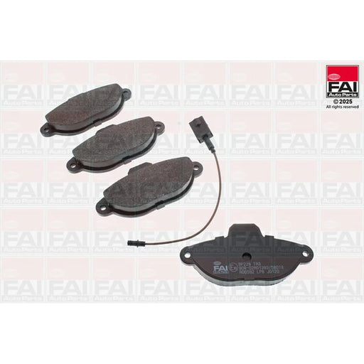 FAI Front Brake Pad Set fits Fiat 500 2007 on 1.2