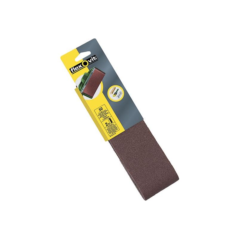 Flexovit Cloth Sanding Belt 533 x 75mm Fine 120G (Pack 2) Flexovit - Dynamic Drive