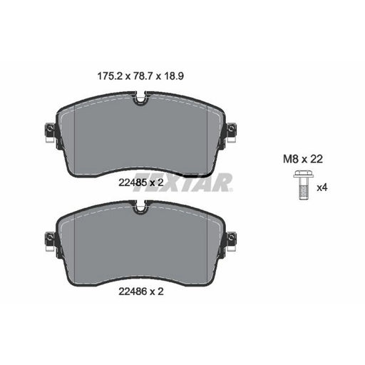 Textar Front Brake Pad Set 2248503