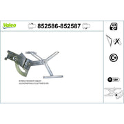 Valeo Electric Window Regulator Lifter Left Front 852586