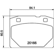 DON Front Brake Pad Set fits Lada 1200-1500 1973-1985