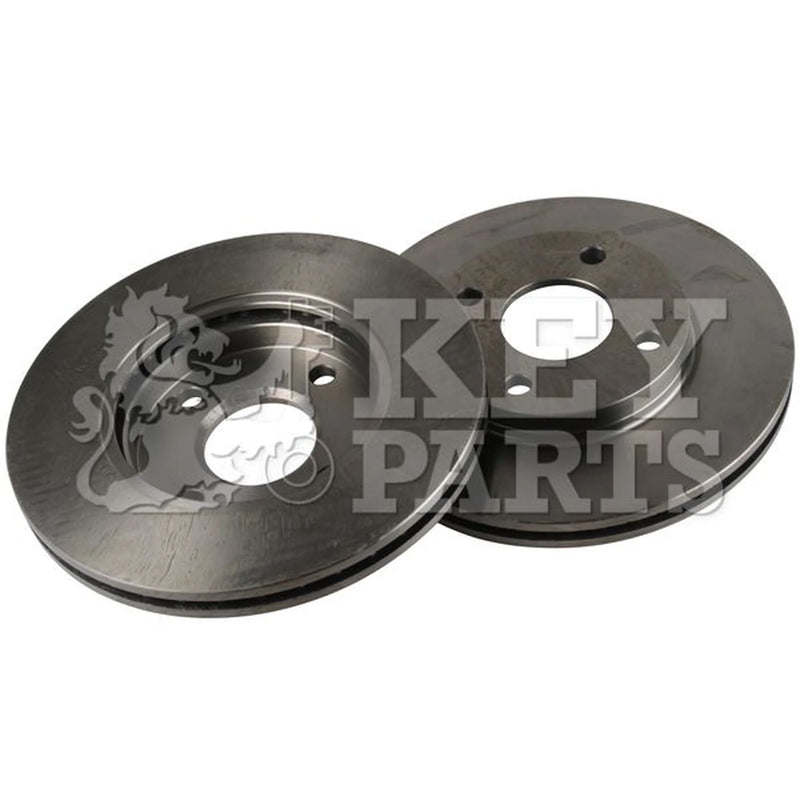 Key Parts 2 x Vented Front Brake Discs KBD4120-x2