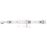 Apec Brake Hydraulic Hose Line Front Left fits Honda Civic X 2016-2022