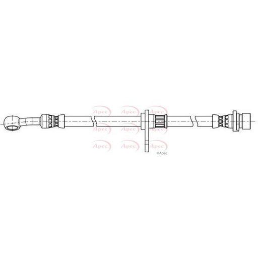 Apec Brake Hydraulic Hose Line Front Left fits Honda Civic X 2016-2022
