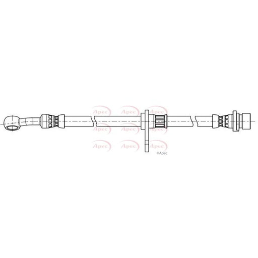 Apec Brake Hydraulic Hose Line Front Left HOS4447