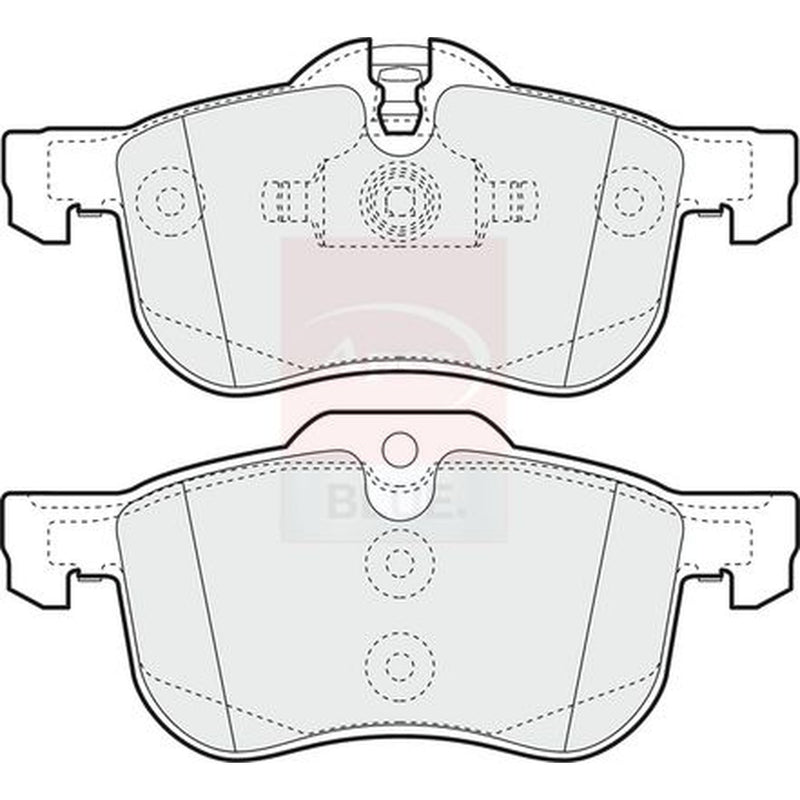 Apec Front Brake Pad Set fits MG MG 6 2010 on 1.8