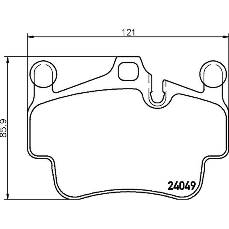 Mintex Front Brake Pad Set fits Porsche 911 2004-2012 3.6 3.8