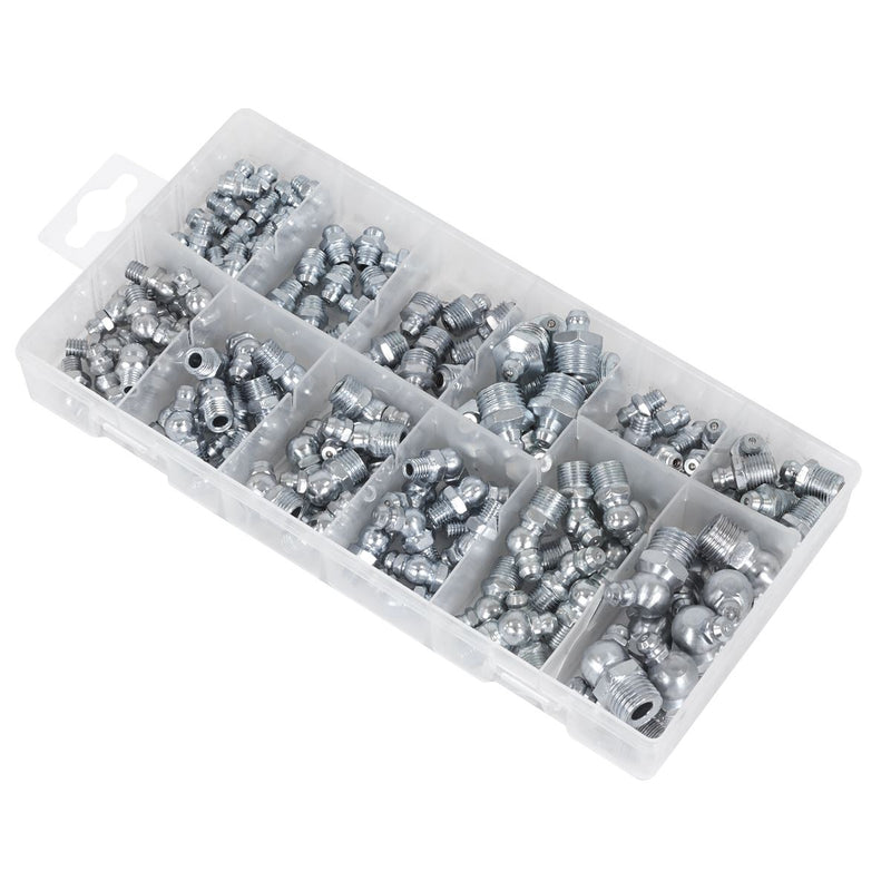 Sealey Metric/BSP/UNF Grease Nipple Assortment 130pc AB009GN Sealey - Dynamic Drive