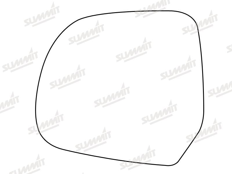 Summit Stick-On Standard Mirror Glass fits Nissan Micra Pixo 10 on LHS Summit - Bars 4 Cars