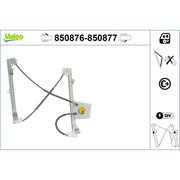 Valeo Electric Window Regulator Lifter Right Front 850877