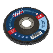Sealey Flap Disc Zirconium115mm22mm Bore 120Grit FD115120 Sealey - Dynamic Drive