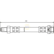 NAPA Brake Hydraulic Hose Line Rear fits Ford Focus I 1998-2004 1.4 1.6 1.8 2.0