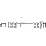 NAPA Brake Hydraulic Hose Line outer NBH1434