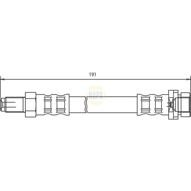 NAPA Brake Hydraulic Hose Line outer NBH1434