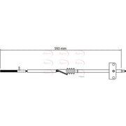 Apec Handbrake Cable Front fits Fiat Multipla 1999-2010 1.6 1.9