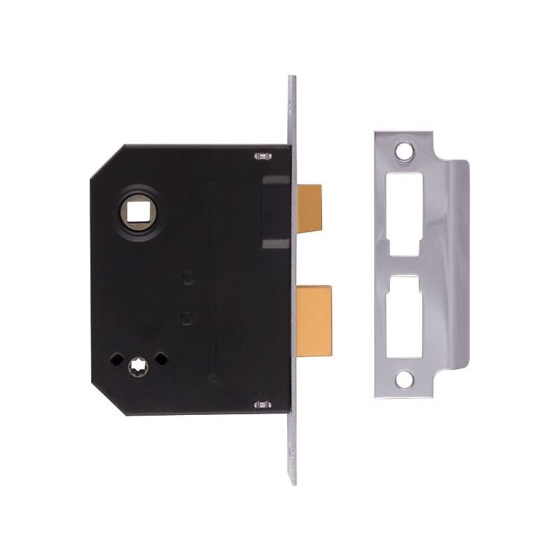 Union 2294 Mortice Bathroom Lock Polished Brass 76mm 3in Box UNION - Dynamic Drive