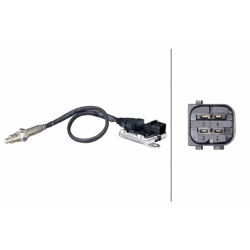 Hella NOx Nitrogen Oxide Sensor Exhaust Pin fits Mercedes-Benz MP5 2011 on