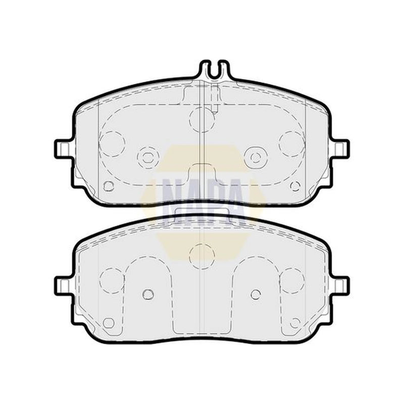 NAPA Front Brake Pad Set fits Mercedes-Benz A-Class 2018-2019