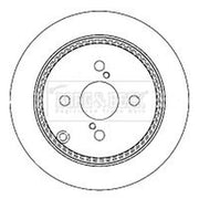 Borg & Beck Front & Rear Brake Discs & Pads fits Toyota Corolla 2001-2008