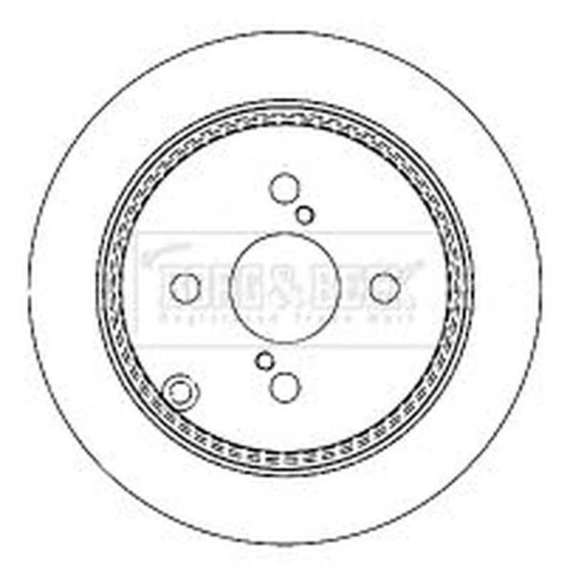 Borg & Beck Front & Rear Brake Discs & Pads fits Toyota Corolla 2001-2008